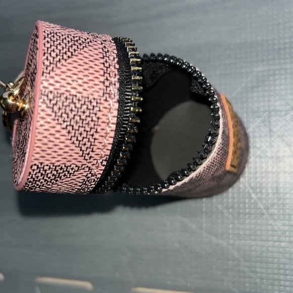 Luxury Pink Mini Keychain Bucket Cosmetic Bag Handbag Pendant - Picture 5 of 9